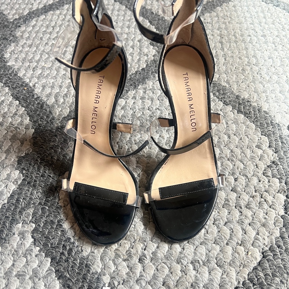 Tamara Mellon Black Women's frontline 105 heels